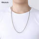 Miss JuJuPT950 platinum necklace men's platinum O-shaped chain simple and elegant round bead chain versatile pull-over pearl chain plain chain deposit customization Specifications contact online customer service