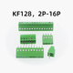 KF128-2.54mm pitch screw terminal block PCB board welding welding plate direct plug micro seat DG308 2P copper