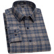 Shanshan (FIRS) pure cotton brushed long-sleeved shirt for men, middle-aged dad's cotton plaid shirt for men A951-2 42