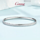 GsunG platinum bracelet women's new model PT950 double nail sand imperial concubine bracelet platinum laser face open bracelet shiny and fashionable custom made gold special shot single shot invalid will not be shipped