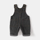Yingyibei infant pants Korean version spring and autumn new girls overalls retro denim baby cute big PP jumpsuit black 100