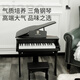 俏娃宝贝（QIAO WA BAO BEI）儿童钢琴3-6岁小女孩玩具初学入门电子琴5早教1音乐器生日礼物2男  黑智能大号37键木质三角钢琴+凳