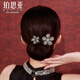 Bosiya 2025 new flower hair twister women's back hair clip advanced simple twist clip lazy artifact headwear hair accessories double flower black