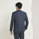 YOUNGOR men's suit with two buttons, side slits, slim fit, new business suit, suit top, wool stretch fabric, same style as the store, gray blue L 175/96A