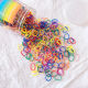 Wind pet pets do not hurt fur band dog rainbow color headband Teddy Yorkshire braided hair ring headdress Y757 purple small 300 pieces box
