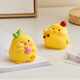 Lu Shanwu cute little yellow chicken cartoon desktop ornaments office work station decoration creative children's study small decoration gift cute little yellow chicken [Love you]