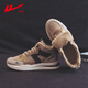 Huili men's shoes for men's summer two cotton shoes for men's plus velvet thickened warm shoes 2025 new high-top sports dad shoes for men's khaki plus velvet 41 (255mm)