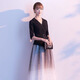 
Noliti's temperament banquet evening dress long 2025 new style can be worn on the host's annual meeting performance dreamy starry sky skirt for women black long 3XL