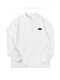 Huan Luo American Heavyweight Long Sleeve T-Shirt Men's Loose 2025 Spring Henry Collar POLO Top Men's Retro Bottoming Shirt White White M 100-120Jin Jin is equal to 0.5 kg