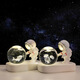 Fascini Astronaut Night Light Little Prince Crystal Ball Luminous Base Desktop Ornament Birthday Gift Beloved Astronaut - Starry Sky Gift Box