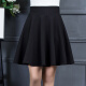 Yalu free and easy short skirt A-line skirt pleated skirt women's spring season fashionable and versatile YL-HYE-903 black pocketless XL/29-2 feet 2