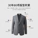 VICUTU Men's Suit Business Formal Wear Comfortable Warm Gray Groom's Groomsmen's Dress Wedding Blazer Top 170/B Top/Vest or 81 Pants Dark Gray Top