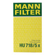 曼牌（MANNFILTER）机滤机油滤芯滤清器过滤网发动机专用汽车保养配件宝马路虎奔驰 HU718/5x奔驰C级E级GLK唯雅诺威霆CLK