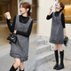 Vestido de otoño e invierno de Markyinxiang 2025 Nuevo temperamento de alta gama de chicas ricas pequeñas fragantes de lana de lana falda corta falda set negro lns9713 s