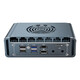 Double contrôle N5105 Version du ventilateur de refroidissement quad-core ROS ROS Soft Router Linux Host Industrial Control Computer Win11 Four Port réseau avec port série Double Affichage 4K Affichage 4G Entrée 4G N100 Mémoire 4G + 128G Solid State G31 Gray Fan Mode