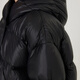 Jnby von Jnby Jiangnan Stoff Kinderkleidung Herbst und Winter Down Jacke verdickte warme, weiche Kapuzenjungen, Mädchen und Kinder 1NAC12610 001 Schwarz 140 cm