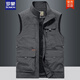 Romon Spring and Summer Outdoor Viete décontractée pour hommes Multi-poche à séchage rapide respirant mince vêtements photographies tactiques Clip de cheval Blue Royal L [121-135Jin [Jin est égal à 0,5 kg]]]