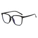 Smart color-changing reading glasses for women, trendy, non-faced large frame, Internet celebrity anti-blue light photosensitive grayscale number glasses, new product, gradually black frame, 15927, no-number-proof blue light glasses (color-changing gray)