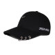 Changyin Teen Hat Men's Trendy Personalized Baseball Cap Korean Style Student Casual Versatile Street Peaked Cap Couple Hat Half Face Black and White (Gift) Adjustable 55-60cm