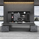 Shuxuan boss desk office desk elegant double cabinet executive desk simple modern president desk supervisor desk office furniture combination 1.8 meters boss desk