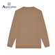 AQUASCUTUM/雅格狮丹秋冬新品男士保暖绵羊毛圆领针织衫Q4867EI071 卡其色83 2XL