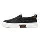 TYKT brand casual shoes men's one-foot canvas shoes summer breathable men's foot cloth shoes lazy shoes black yellow sole 41