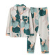 
Spring and summer women's pure cotton long sleeves spring and summer Korean style loose color middle-aged mother's home clothes autumn and winter thin style spring and autumn X9906 L suitable for 100-120 Jin [Jin equals 0.5 kg] wear