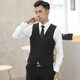 XINING XINING XINING TRAUS Vest Vest Men's Decoration Body Body Professional Matrimonio Marrio Marrio Marrio El novio del novio del chaleco negro de una sola pieza 2xl