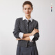 Navigare Italian sailing women's cardigan autumn and winter warm casual knitted cardigan fashionable simple rope sweater women dark rock grey L