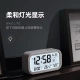 Kode jam alarm siswa suhu dan kelembaban meter indoor elektronik fotosensitif LCD anak-anak bercahaya LCD jam samping tempat tidur sederhana hitam