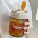 Bobby Bear BOBIIBEAR simple portable large-capacity straw cup girls high-value water cup high-temperature-resistant coffee office men's new double-drinking cup small plastic household cup small waist double-drinking coffee white 500ml + cup brush + straw brush