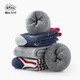Bambi children's socks autumn and winter plus velvet thickened cotton socks for boys and girls warm terry socks BB21528 18-20 size