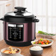 (Midea)Midea/美的MY-YL50M1-702电压力锅双胆5L智能高压电饭煲4-6人品 紫红色 MY-YL50M1-702