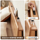 Original original solid wood box bed Modern simple small apartment bedroom Double oak high box storage bed L701F [Oak-log wood color] 1.5 meters + mattress 10cm box bed
