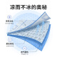 Lao Xijiang cool mat ice silk mat three-piece set summer cool foldable air-conditioned double soft mat Ruoying blue 1.5m bed/150*200cm one seat two pillowcases