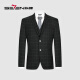 Qipai Autumn Suit Business Casual Fashion Plaid Workplace Suit Three-piece Suit 118C70020 Black A46