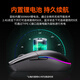 Dalyou LM129 three-mode Bluetooth wireless wired gaming mouse RGB lightweight desktop computer notebook mobile phone tablet e-sports office home business rechargeable boys and girls LM129 white RGB version