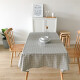 Ivy tablecloth waterproof cotton and linen tablecloth coffee table mat tablecloth rectangular desk mat 100*140 gray plaid