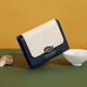 Cnoles wallet ladies cowhide wallet short change mini bank card bag birthday gift for girlfriend wife
