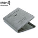 Jungle Tribe Travel Anti-Diebstahl Passport Bag Anti-Demagnetization Passport Clip in Übersee Briefticket-Clip-Reisebühne Coin Wallet Grey Grey