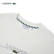 Lacoste French Crocodile Herren -Kleidung 24 Herbst neue Mode Einfache vielseitige, komfortable Baumwolle Runde Hals Sweatshirt SH3878 70 V /Beige White 2 /165