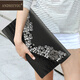 
ANDSEEYOU Fashion Bag Women's 2025 New Leather Clutch Women's Banquet Dress Bag Diamond Clothing Cropped Women's Dinner Bag White