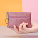 Qindu Koreanische Version Wallet Mini Mode Coin Wallet Women Ultra-dünn kurzer Kupplung Frauen Key Bag Card Bag Coin Bag Trendy Schwarz Mini 11,5*7,5 cm