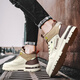 Fashionable Xiaoer shoes men's shoes men's plus velvet can be selected for men's casual 2025 new Martin boots sports shoes workwear trendy shoes rice brown 42
