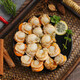 Fresh large frozen yellow scallop meat 400g 30-50 pieces barbecue hot pot ingredients seafood shellfish gift