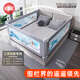 KDE anti-fall bed fence crib guardrail three-sided punch-free baby guardrail children's single-sided lifting U-shaped baffle 1.8+2.0+2.0-U-shaped punch-free-three-sided KDE high-end and super convenient-seamless one-click bilateral lifting