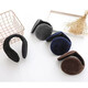 Forest thickened and velvet earmuffs for men and women, winter warm adult earmuffs, over-the-ear warm earmuffs, anti-wind and frozen ears, black, warm and velvet thickened