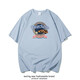 Motaring Trend Brand Retro Street Hong Kong Style T-Shirt Herren kurzärmelig Sommer Neue lose und vielseitige Ins reine Baumwolle halbärmelte Basishemd Schwarz T 3893 XL