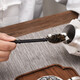 Silver Age pure silver hammered tea shovel pure silver 999 sandalwood handle teaspoon teaspoon household kung fu tea ceremony tea set accessories 16 grams + certificate
