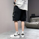 Foss Phil tooling shorts men's summer ice silk thin loose American five-point sports casual pants HHR-718 black L [recommended 120-135 Jin [Jin equals 0.5 kg]]